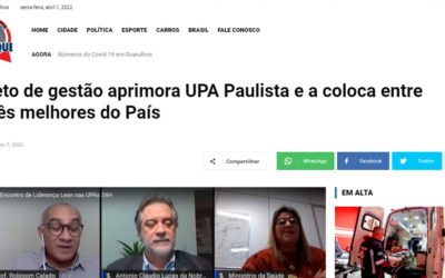 Projeto de gestão aprimora UPA Paulista e a coloca entre as três melhores do País