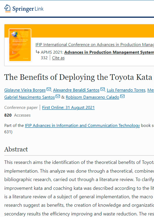 The benefits of deploying the Toyota kata