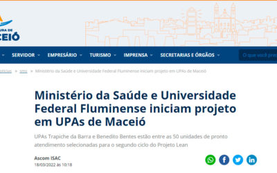 Ministério da Saúde e Universidade Federal Fluminense iniciam projeto em UPAs de Maceió