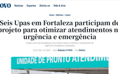 Seis Upas em Fortaleza participam de projeto para otimizar atendimentos na urgência e emergência