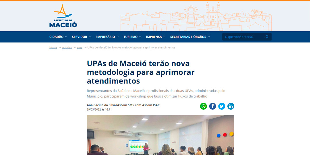 UPAs de Maceió terão nova metodologia para aprimorar atendimentos